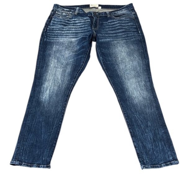 BKE Denim - Buckle BKE Payton Skinny Jeans Women's Size 34 x 31.5 Stretch Distressed Dark